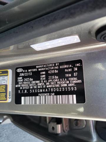 Photo 10 from auction – 2013 KIA OPTIMA LX with VIN 5XXGM4A78DG231593