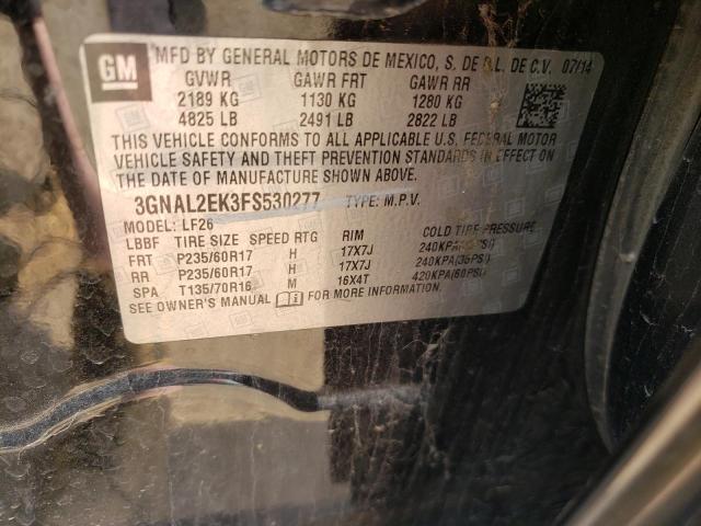 Photo 10 from auction – 2015 CHEVROLET CAPTIVA LS with VIN 3GNAL2EK3FS530277