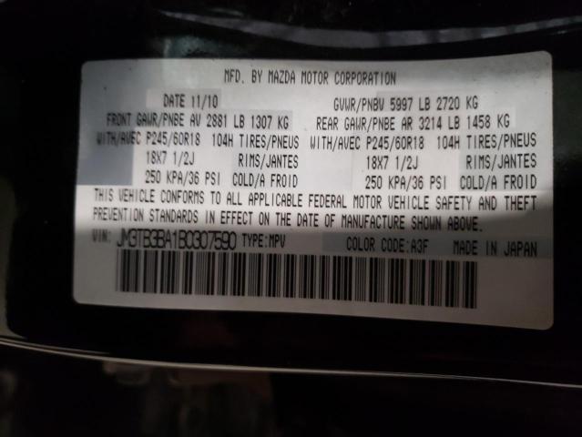 Photo 10 from auction – 2011 MAZDA CX-9 with VIN JM3TB3BA1B0307590