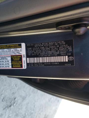 Photo 10 from auction – 2009 TOYOTA CAMRY BASE with VIN 4T4BE46K19R111190