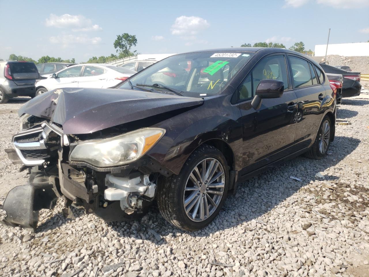 Photo 2 from auction – 2013 SUBARU IMPREZA PR with VIN JF1GPAD6XD2819239