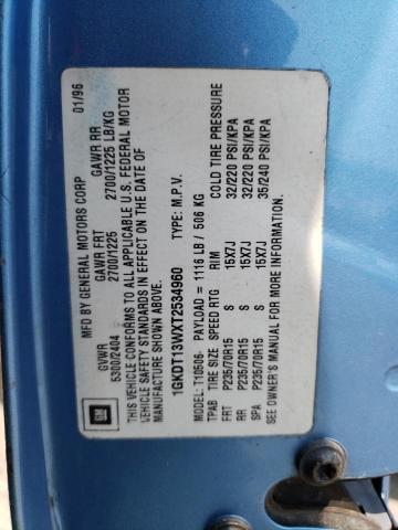 Photo 10 from auction – 1996 GMC JIMMY with VIN 1GKDT13WXT2534960