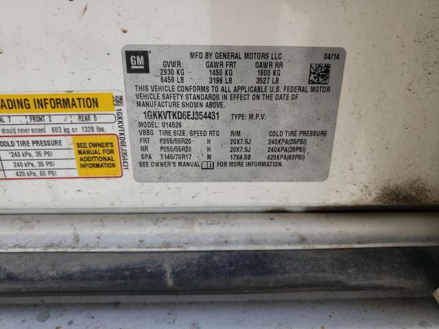 Photo 10 from auction – 2014 GMC ACADIA DEN with VIN 1GKKVTKD6EJ354431