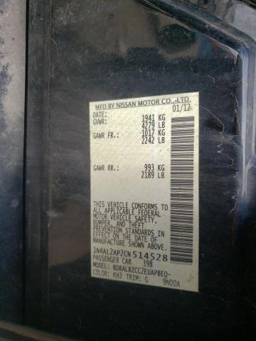 Photo 10 from auction – 2012 NISSAN ALTIMA BAS with VIN 1N4AL2AP2CN514528