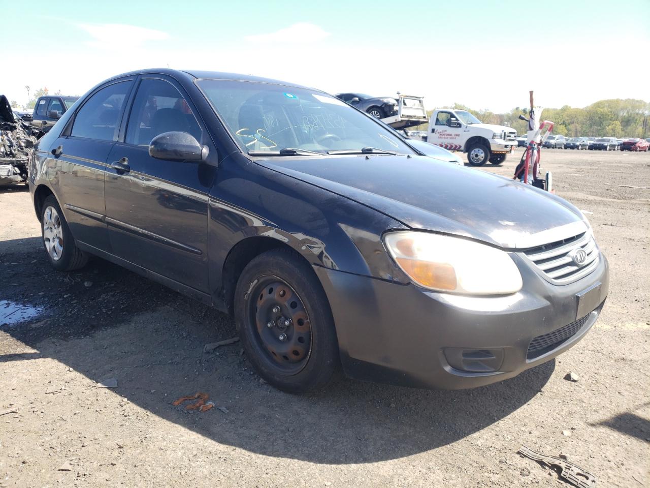 KIA SPECTRA EX 2009 with VIN KNAFE222095601170 - Photo from auction