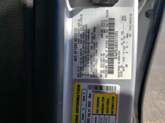 Photo 10 from auction – 2014 FORD FUSION SE with VIN 3FA6P0LU8ER272393