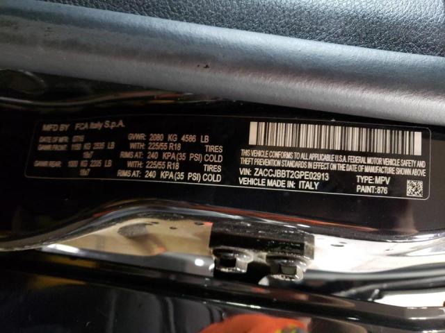 Photo 10 from auction – 2016 JEEP RENEGADE L with VIN ZACCJBBT2GPE02913