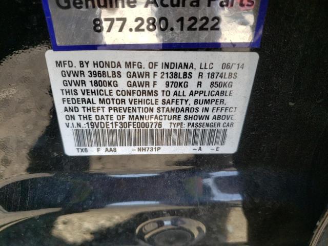 Photo 10 from auction – 2015 ACURA ILX 20 with VIN 19VDE1F30FE000776