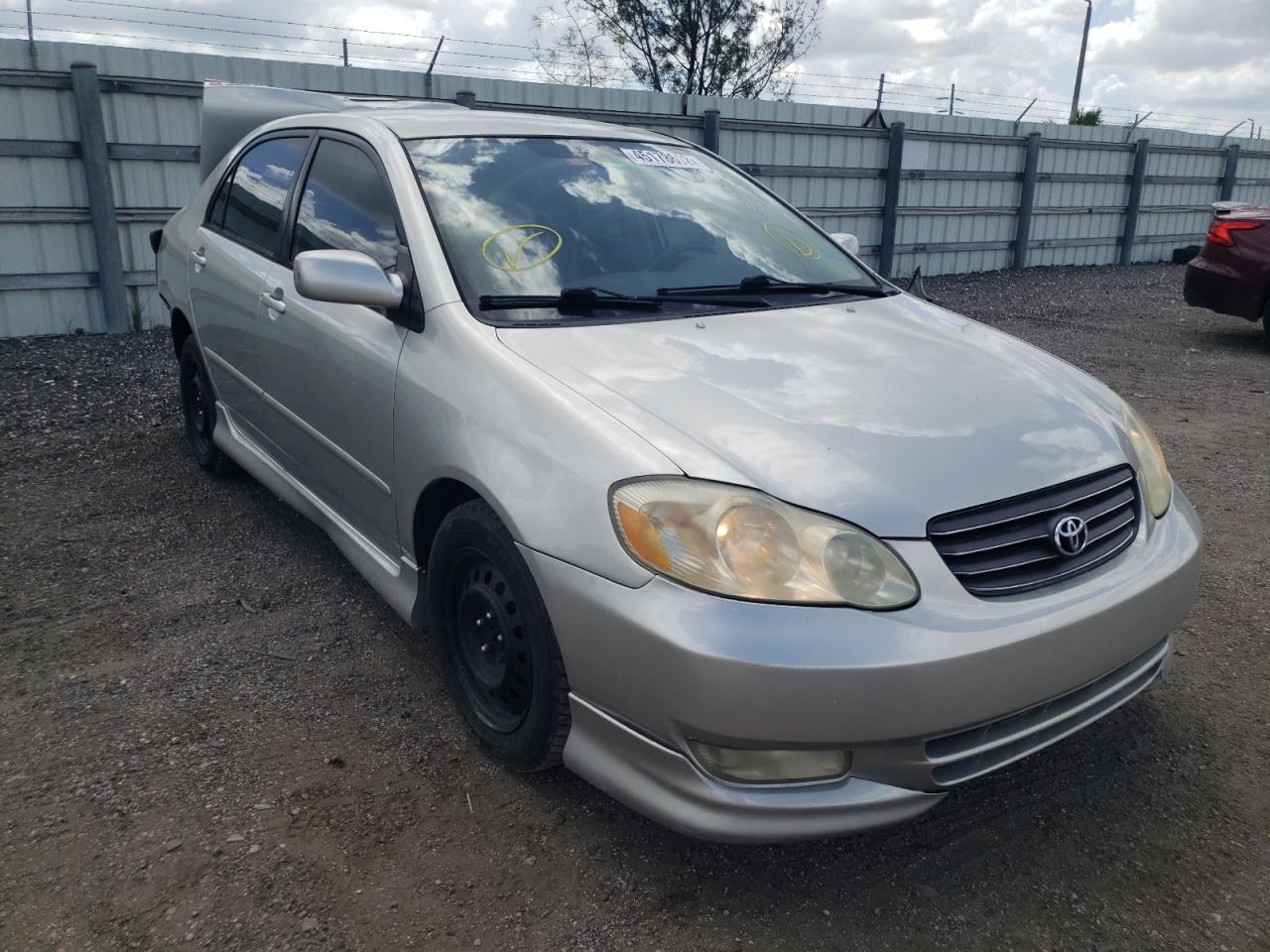TOYOTA COROLLA CE 2004 with VIN 2T1BR32E04C256188 - Photo from auction
