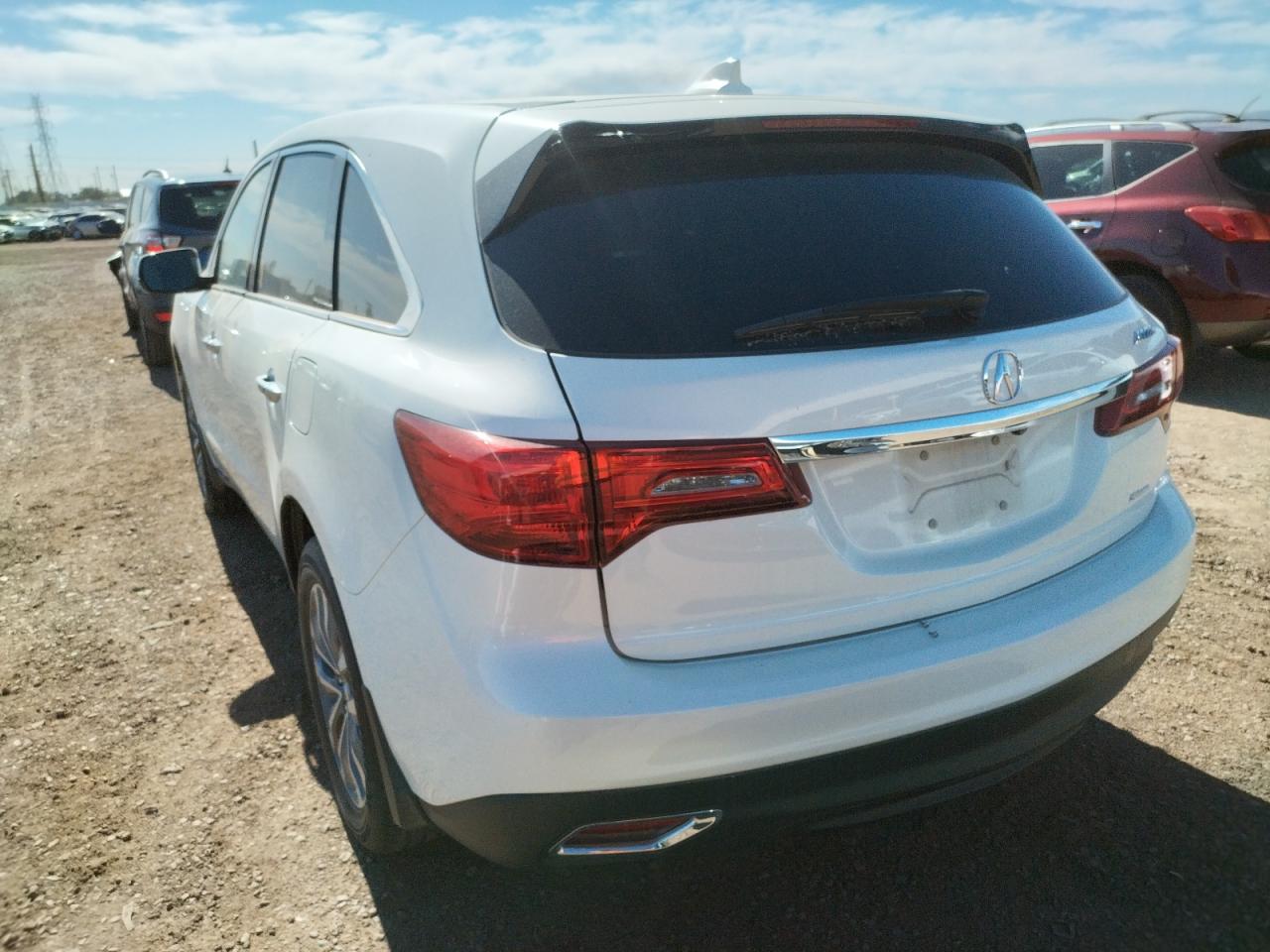 Photo 3 from auction – 2016 ACURA MDX TECHNO with VIN 5FRYD4H46GB061675