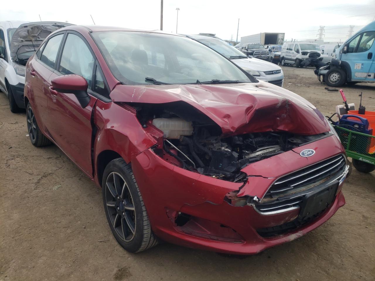 FORD FIESTA SE 2017 with VIN 3FADP4BJ8HM122307 - Photo from auction