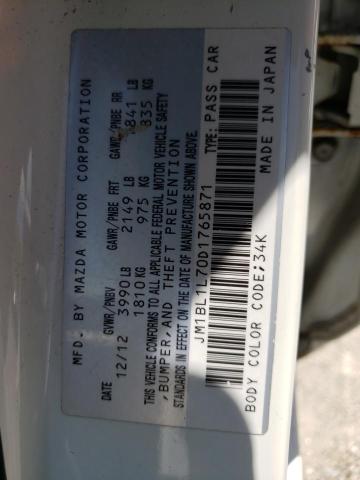 Photo 10 from auction – 2013 MAZDA 3 I with VIN JM1BL1L70D1765871