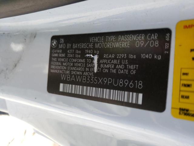 Photo 10 from auction – 2009 BMW 328 I with VIN WBAWB335X9PU89618