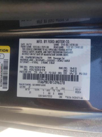 Photo 10 from auction – 2015 FORD MUSTANG GT with VIN 1FA6P8CF8F5396278
