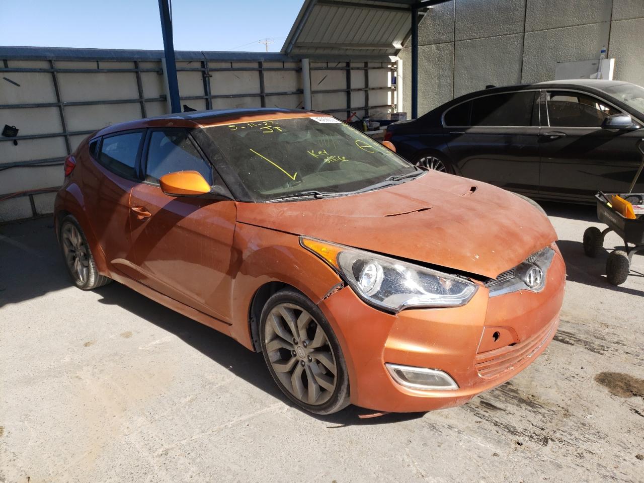 HYUNDAI VELOSTER 2012 with VIN KMHTC6ADXCU066301 - Photo from auction