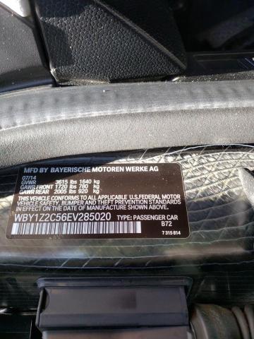 Photo 10 from auction – 2014 BMW I3 BEV with VIN WBY1Z2C56EV285020