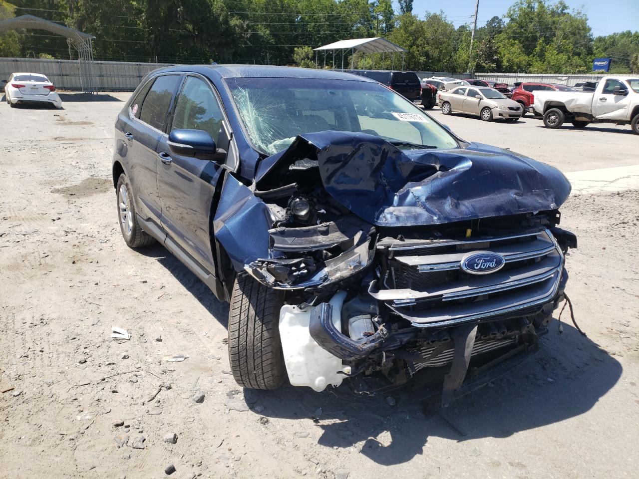 FORD EDGE TITAN 2017 with VIN 2FMPK4K92HBB98940 - Photo from auction