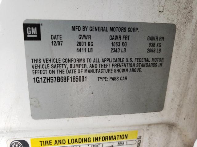 Photo 10 from auction – 2008 CHEVROLET MALIBU 1LT with VIN 1G1ZH57B68F185001