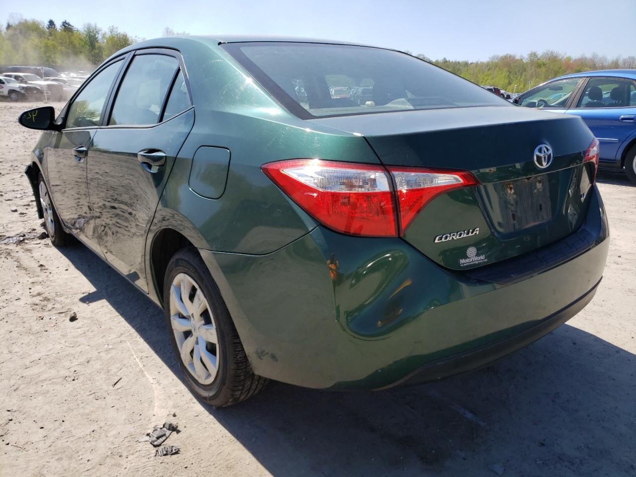 Photo 3 from auction – 2014 TOYOTA COROLLA L with VIN 2T1BURHE1EC217796