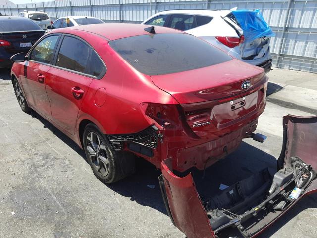 Photo 3 from auction – 2020 KIA FORTE FE with VIN 3KPF24AD5LE184702