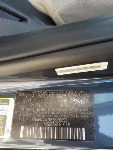 Photo 10 from auction – 2015 KIA OPTIMA LX with VIN KNAGM4A76F5576092