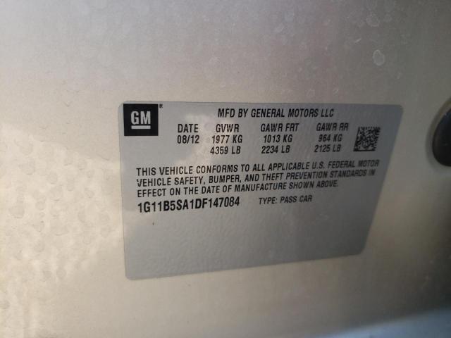 Photo 10 from auction – 2013 CHEVROLET MALIBU with VIN 1G11B5SA1DF147084