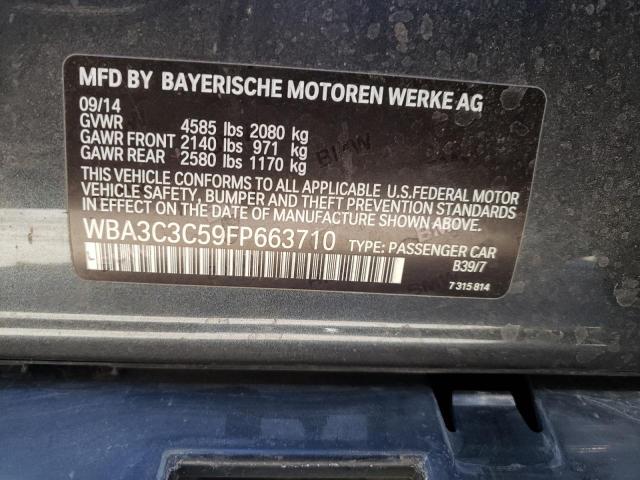 Photo 10 from auction – 2015 BMW 320 I XDRI with VIN WBA3C3C59FP663710