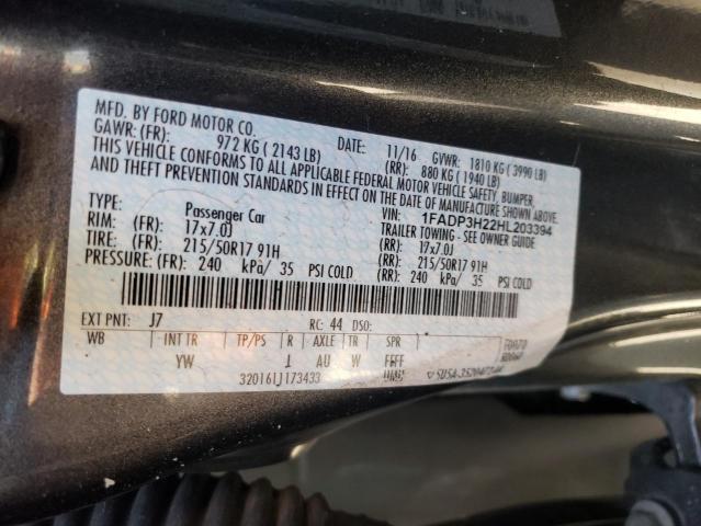 Photo 10 from auction – 2017 FORD FOCUS SEL with VIN 1FADP3H22HL203394