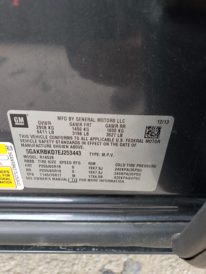 Photo 10 from auction – 2014 BUICK ENCLAVE with VIN 5GAKRBKD7EJ253443