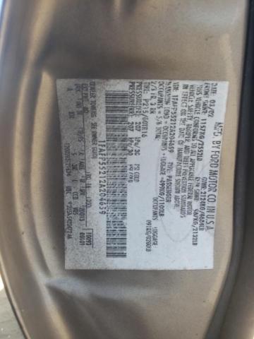 Photo 10 from auction – 2002 FORD TAURUS SES with VIN 1FAFP55212A204659