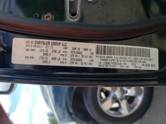 Photo 10 from auction – 2013 RAM 1500 SLT with VIN 1C6RR6LT4DS519169