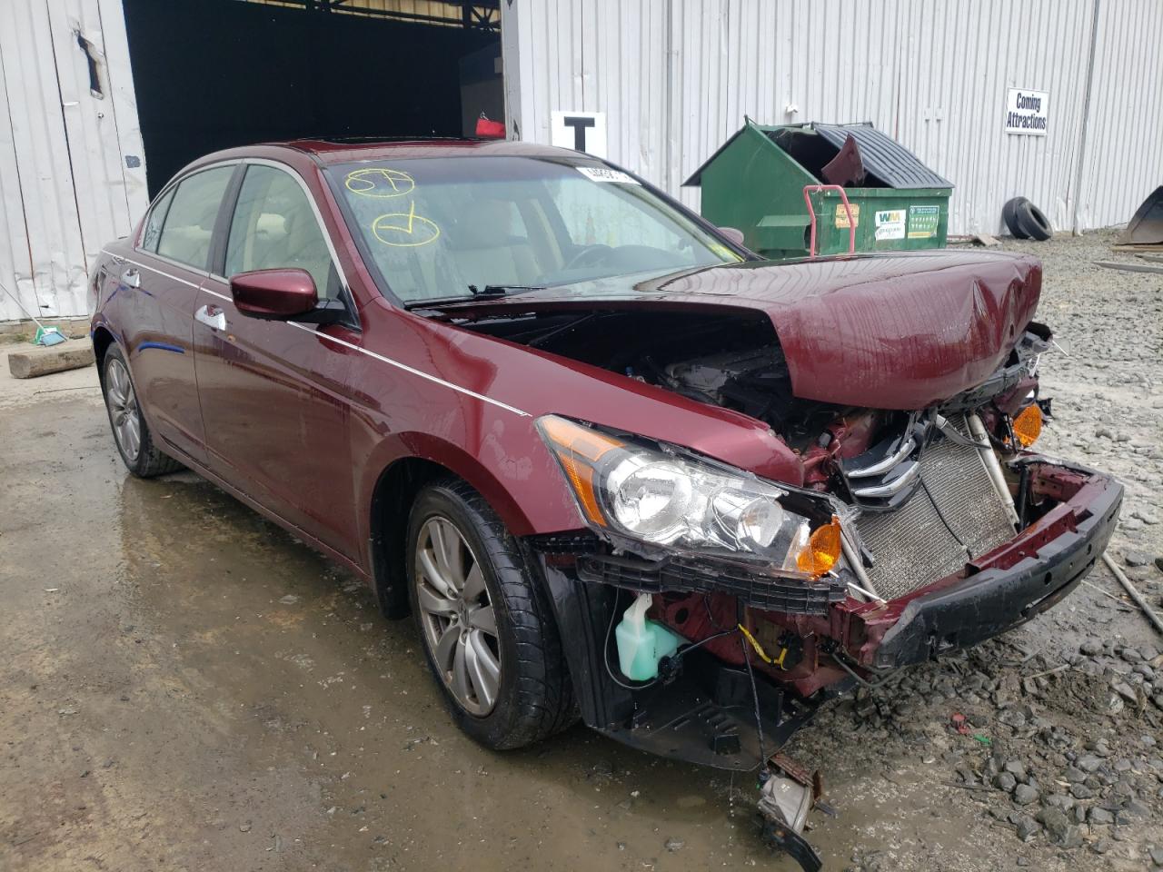 Photo 1 from auction – 2012 HONDA ACCORD EXL with VIN 1HGCP3F87CA011679