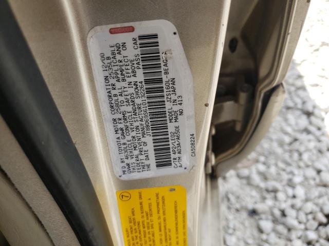 Photo 10 from auction – 2001 LEXUS GS 300 with VIN JT8BD69S610132264