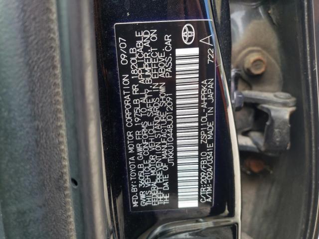 Photo 10 from auction – 2008 TOYOTA SCION with VIN JTKKU10448J012091