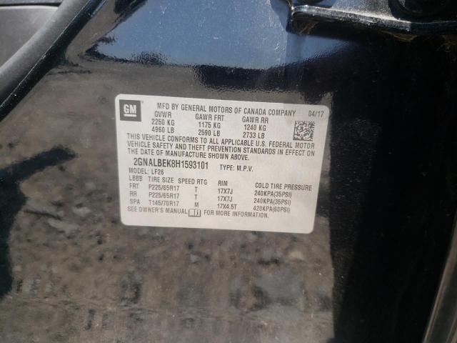 Photo 10 from auction – 2017 CHEVROLET EQUINOX LS with VIN 2GNALBEK8H1593101