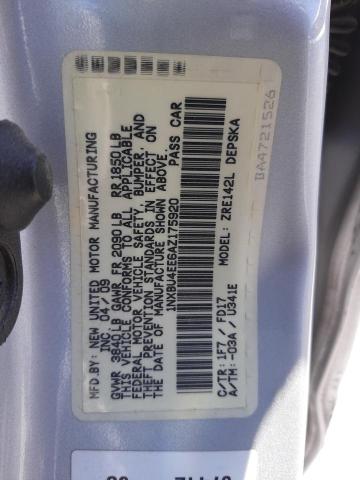 Photo 10 from auction – 2010 TOYOTA COROLLA BA with VIN 1NXBU4EE6AZ175920