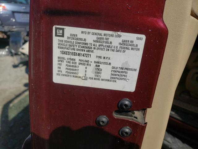 Photo 10 from auction – 2004 GMC ENVOY XL with VIN 1GKES16SX46147271