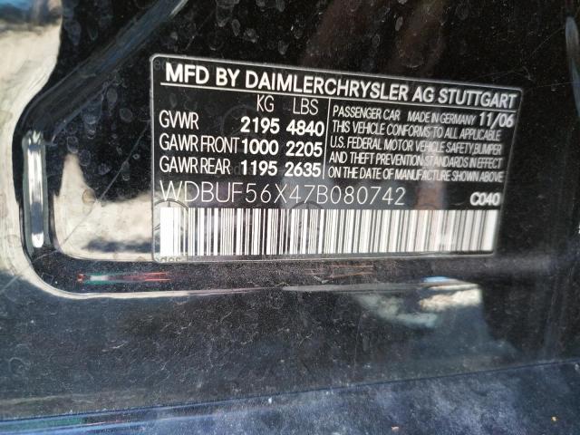 Photo 10 from auction – 2007 MERCEDES-BENZ E 350 with VIN WDBUF56X47B080742