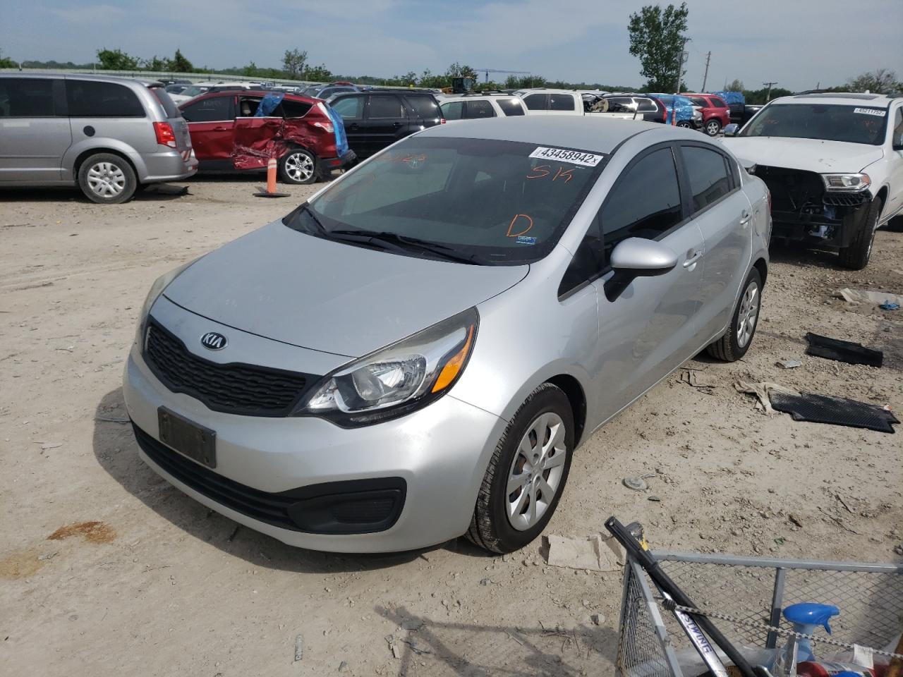 Photo 2 from auction – 2015 KIA RIO LX with VIN KNADM4A35F6440823