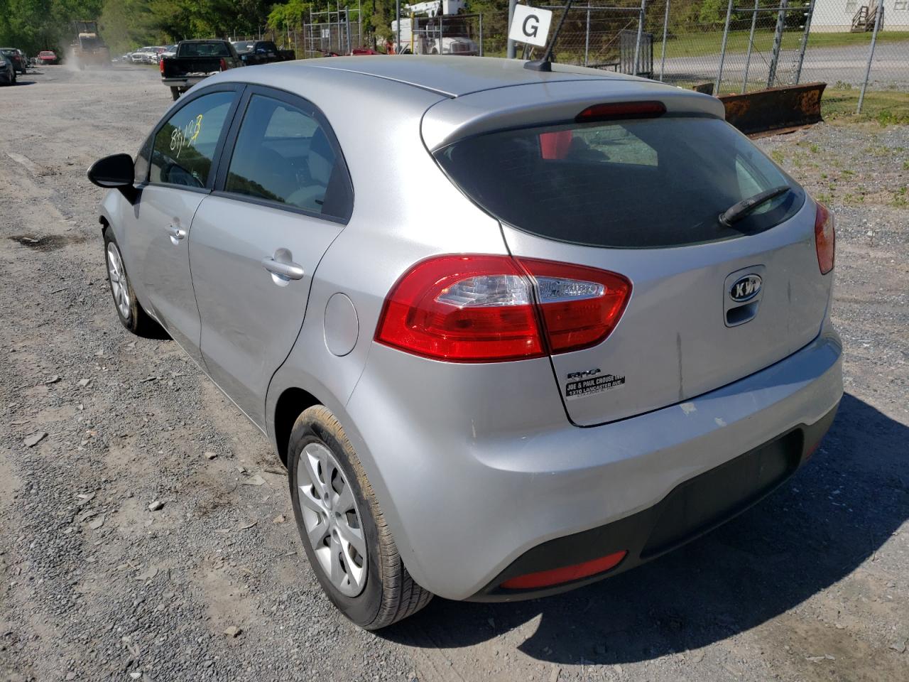 Photo 3 from auction – 2012 KIA RIO LX with VIN KNADM5A33C6015912