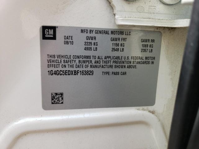 Photo 10 from auction – 2011 BUICK LACROSSE C with VIN 1G4GC5EDXBF163829