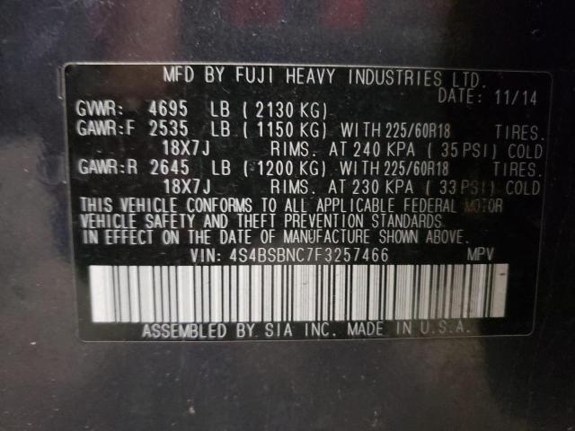 Photo 10 from auction – 2015 SUBARU OUTBACK 2. with VIN 4S4BSBNC7F3257466