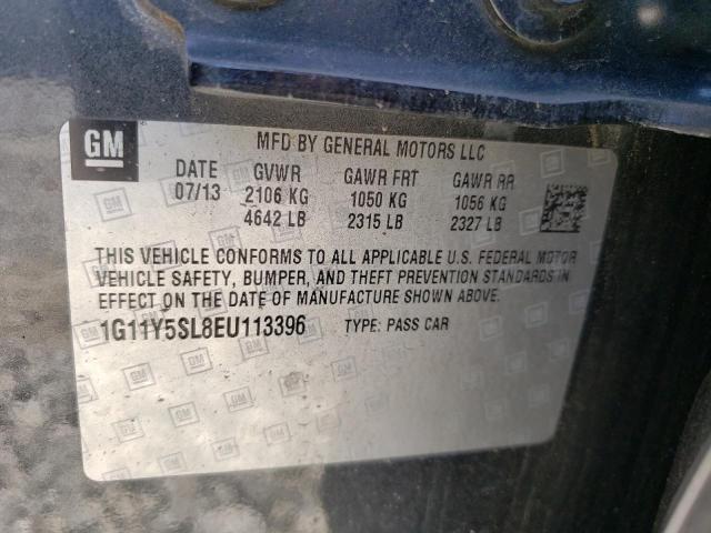 Photo 10 from auction – 2014 CHEVROLET IMPALA with VIN 1G11Y5SL8EU113396