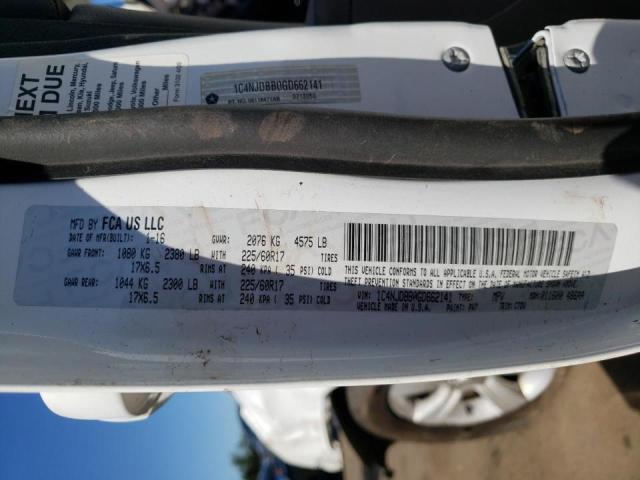 Photo 10 from auction – 2016 JEEP COMPASS SP with VIN 1C4NJDBB0GD662141