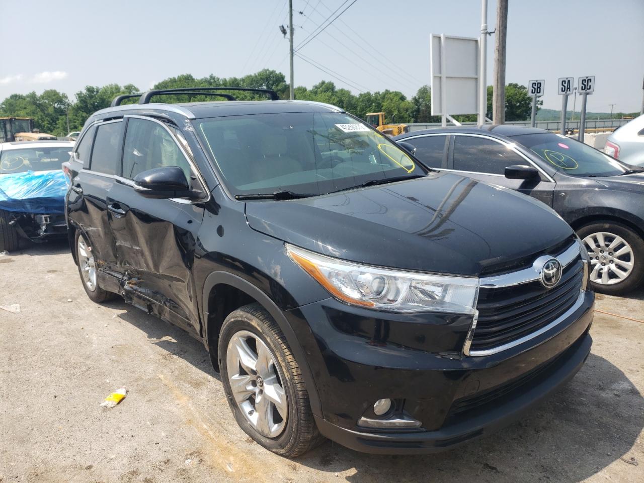 TOYOTA HIGHLANDER 2016 with VIN 5TDYKRFH6GS129561 - Photo from auction