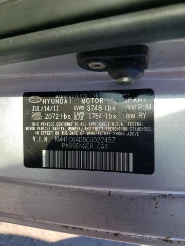 Photo 10 from auction – 2012 HYUNDAI VELOSTER with VIN KMHTC6AD8CU022457