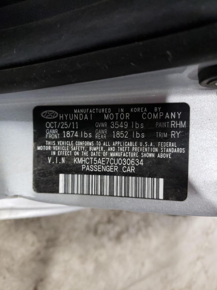 Photo 10 from auction – 2012 HYUNDAI ACCENT GLS with VIN KMHCT5AE7CU030634