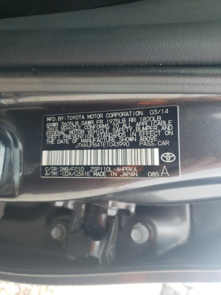 Photo 10 from auction – 2014 TOYOTA SCION XD with VIN JTKKUPB41E1043990