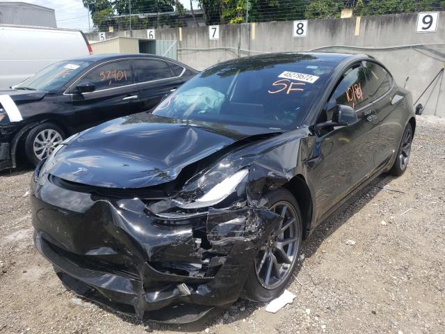 Photo 2 from auction – 2021 TESLA MODEL 3 with VIN 5YJ3E1EB6MF924528