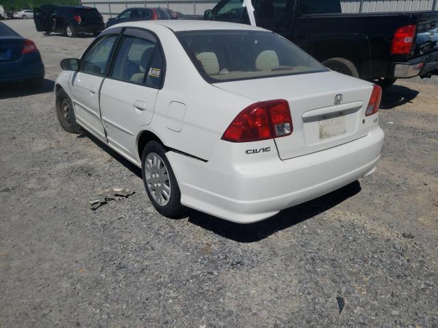 Photo 3 from auction – 2005 HONDA CIVIC LX with VIN 2HGES166X5H624765